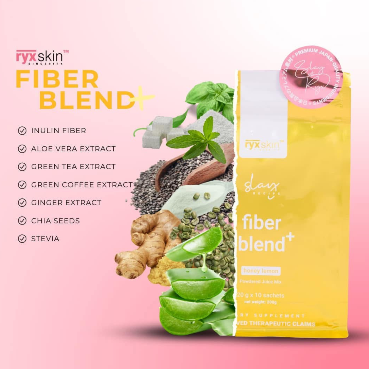 Ryx Skin Fiber Blend+ Honey Lemon