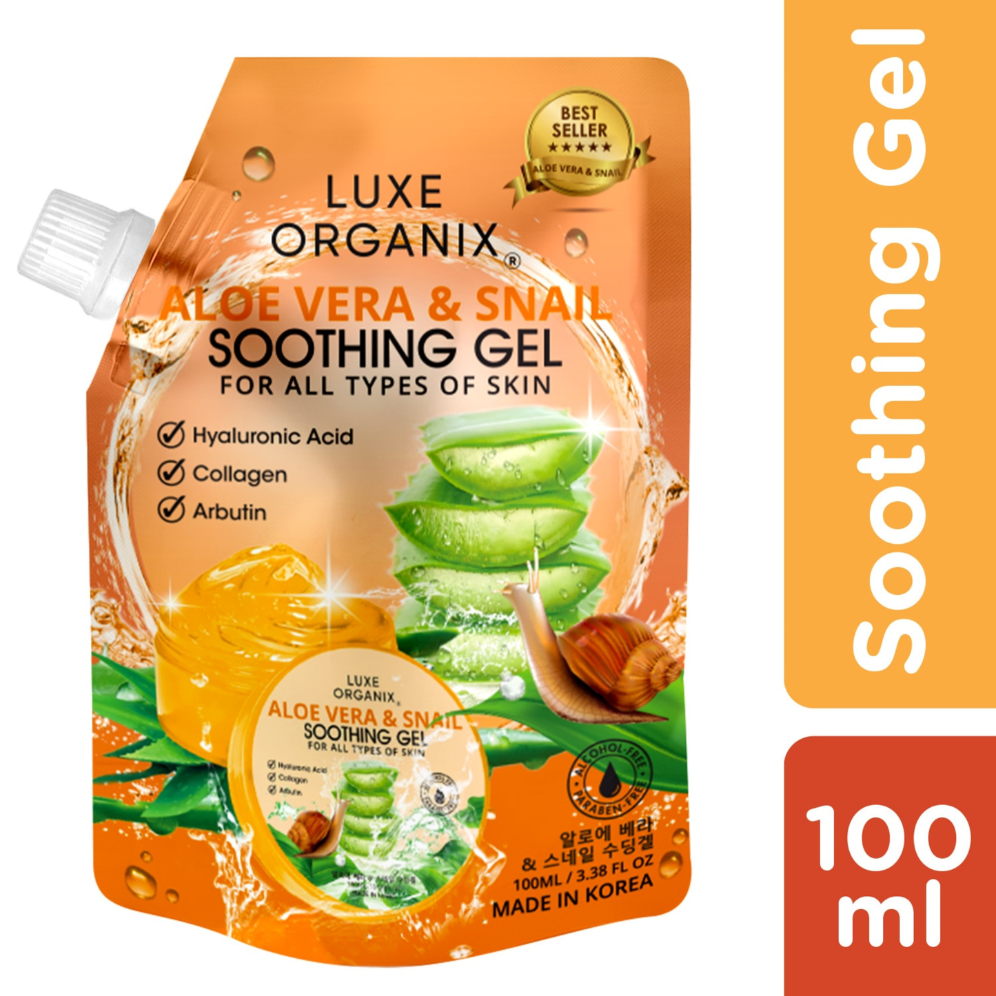 Luxe Organix Aloe & Snail Soothing Gel (100ml)