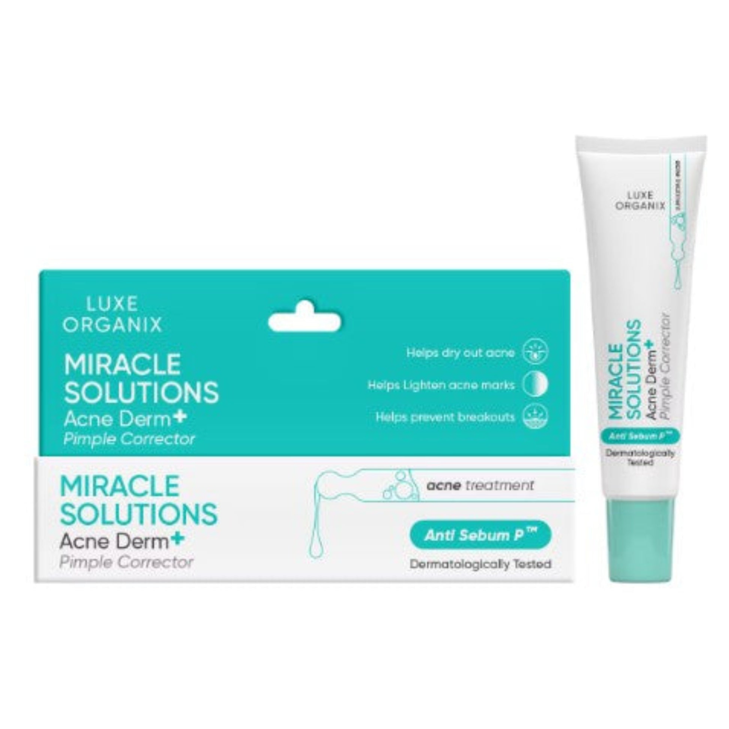Luxe Organix Miracle Solutions Acne Derm+ Pimple Corrector 20g