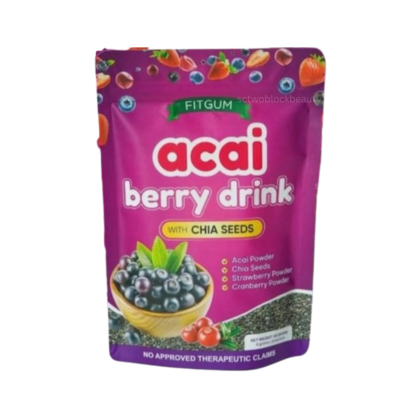 FitGum Acai Berry Drink With Chia Seeds 4grams x 10 sachets