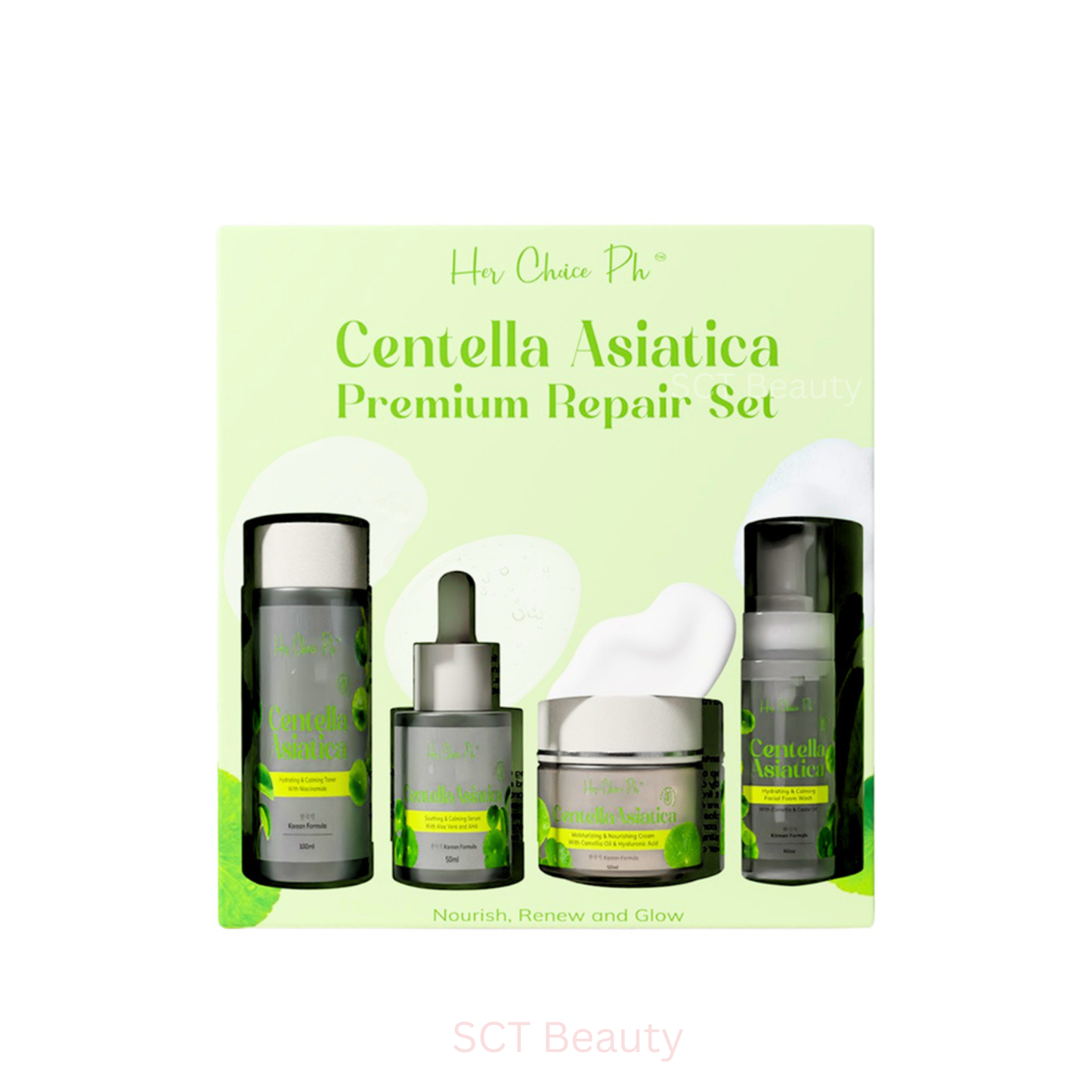 Her Choice Ph Centella Asiatica Premium Repair Set