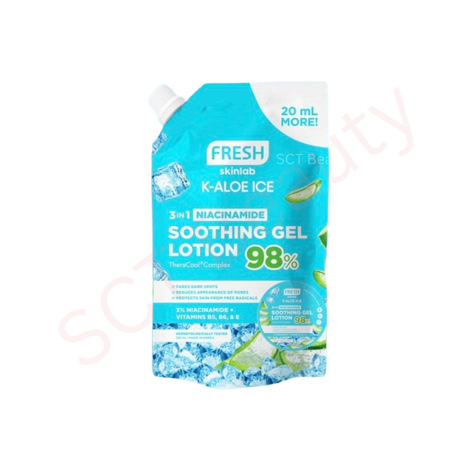 Fresh Skinlab K-Aloe Ice 3-in-1 Niacinamide Soothing Gel Lotion 120ml