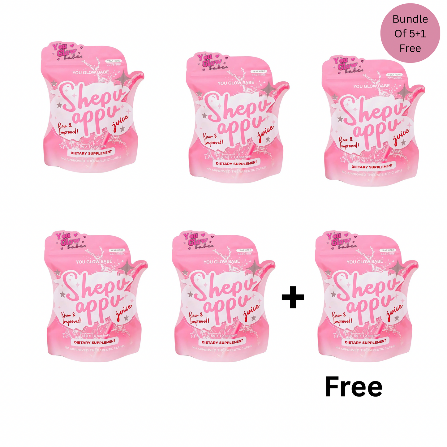 You Glow Babe Shepu Appu Juice Bundle 5+1 Free