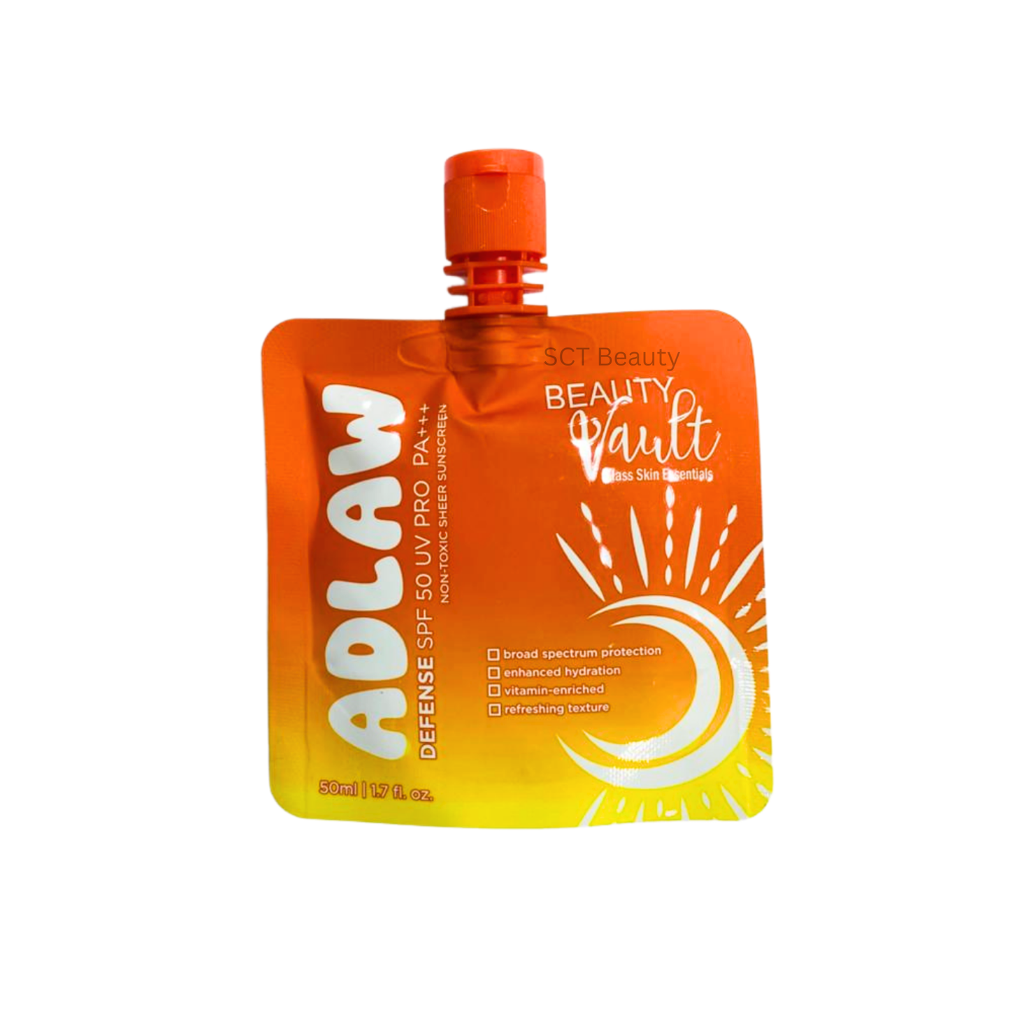 Beauty Vault Adlaw Defense SPF 50 UV Pro Sunscreen