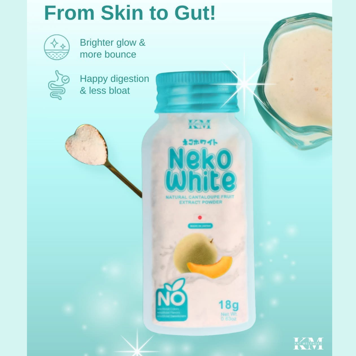 Kath Melendez Neko White Cantaloupe Powder Drink