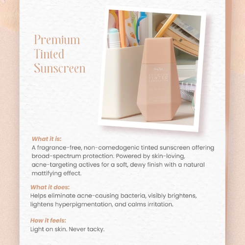 Fairy Skin Premium Tinted Sunscreen SPF50 PA