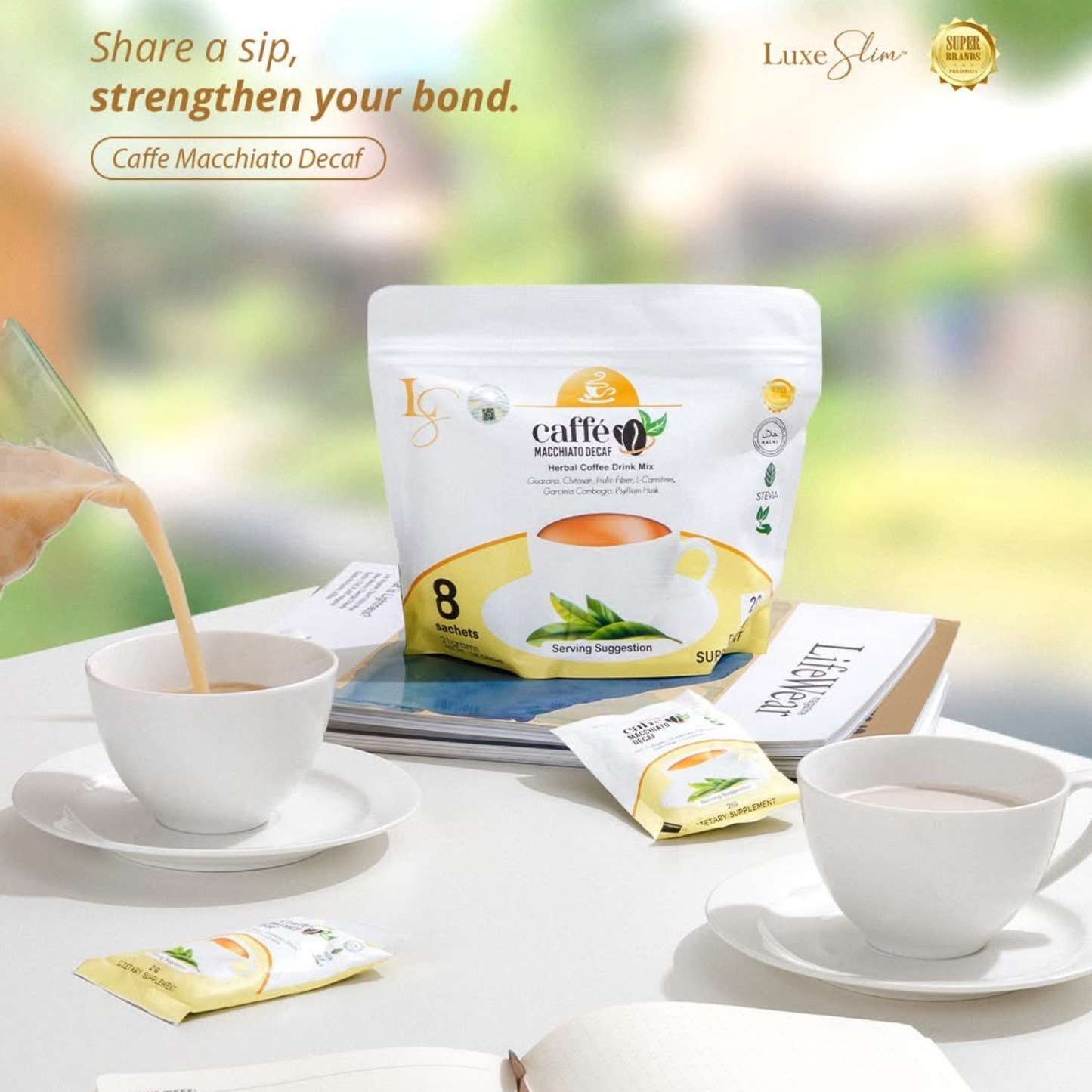 Luxe Slim Caffe Macchiato Decaf