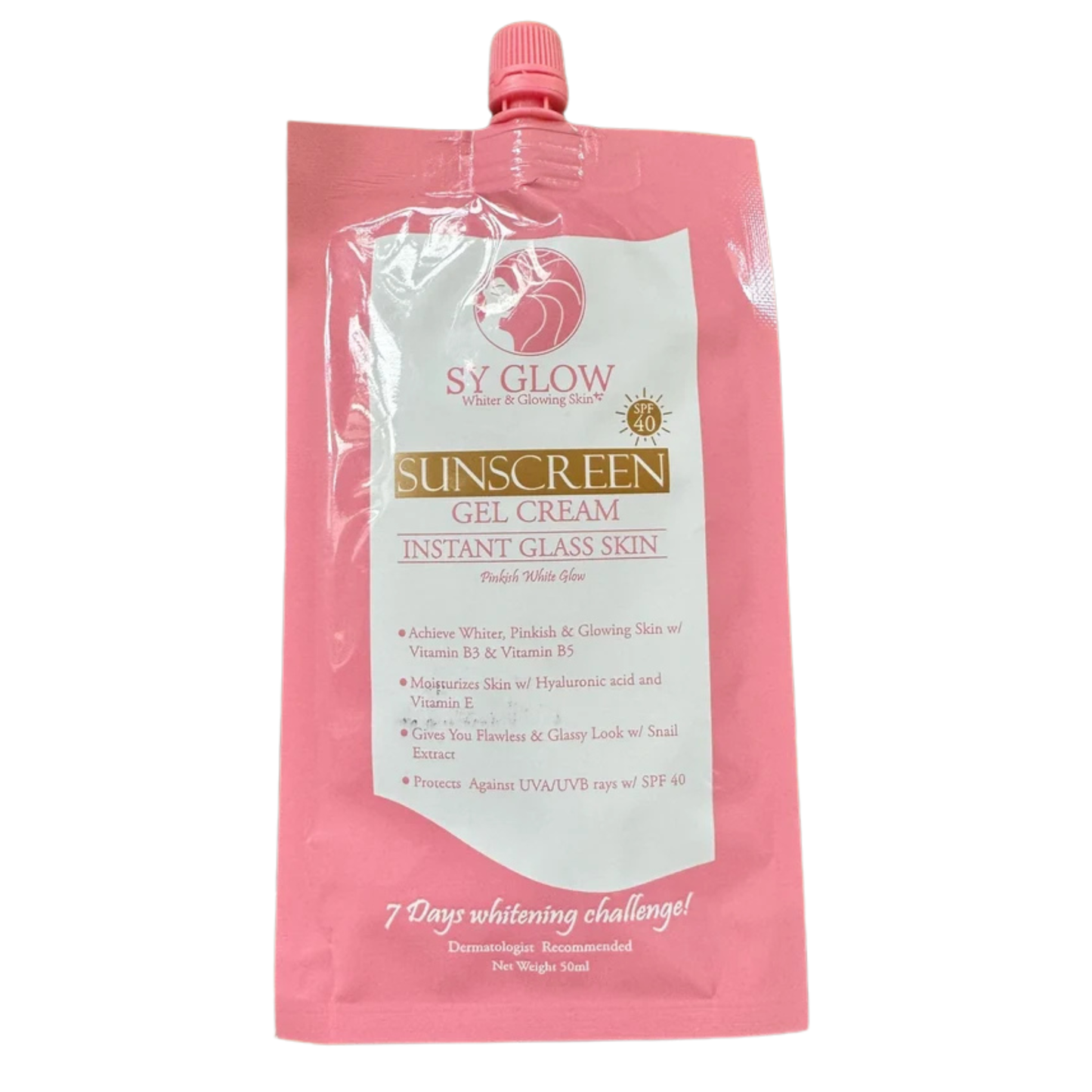 Sy Glow Whiter & Glowing Skin - Sunscreen Gel Cream Instant Glass Skin 50g