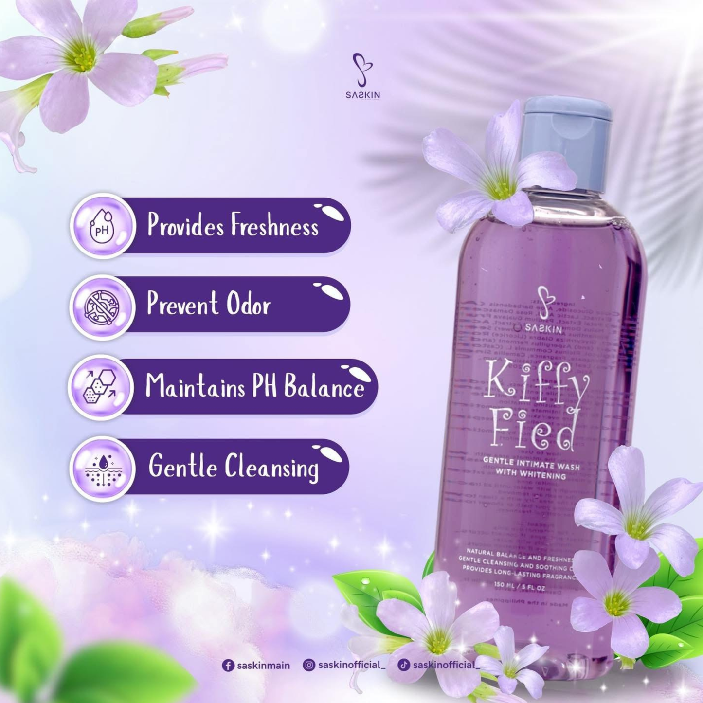 Saskin Kiffy Fied Gentle Intimate Wash