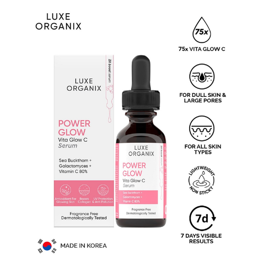 Luxe Organix Power Glow Serum with Vitamin C & Galactomyces (30ml)