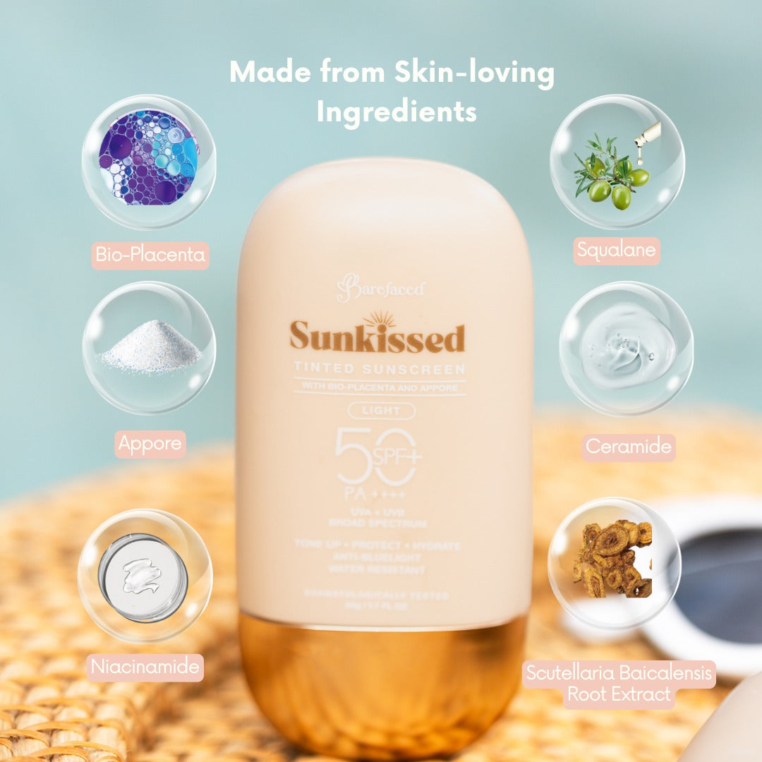 BAREFACED Sunkissed Tinted Light Sunscreen SPF50 PA++++