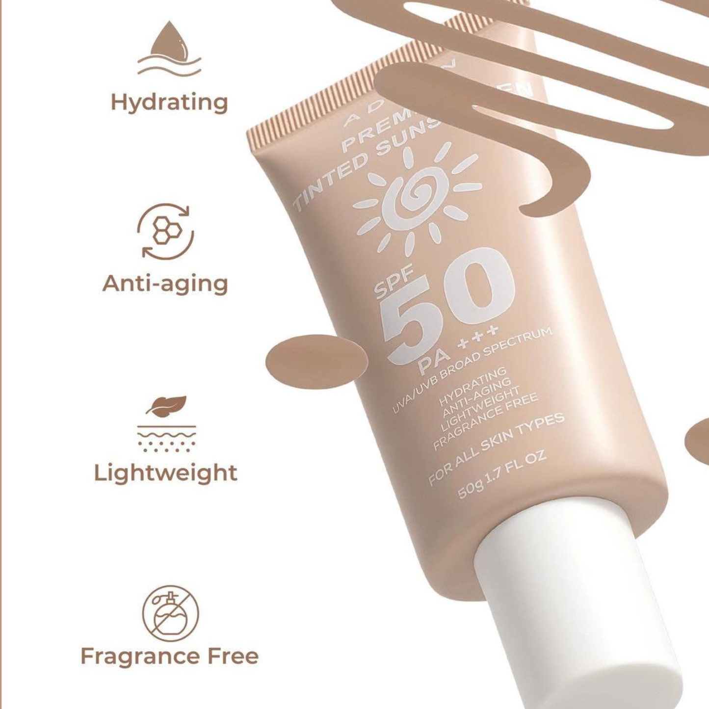 Adorn Premium Tinted Sunscreen PA+++