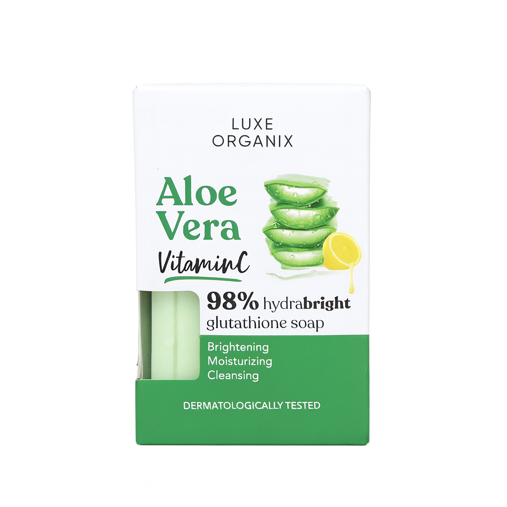 Luxe Organix Aloe Vera Vitamin C 98% Hydrabright Glutathione Soap