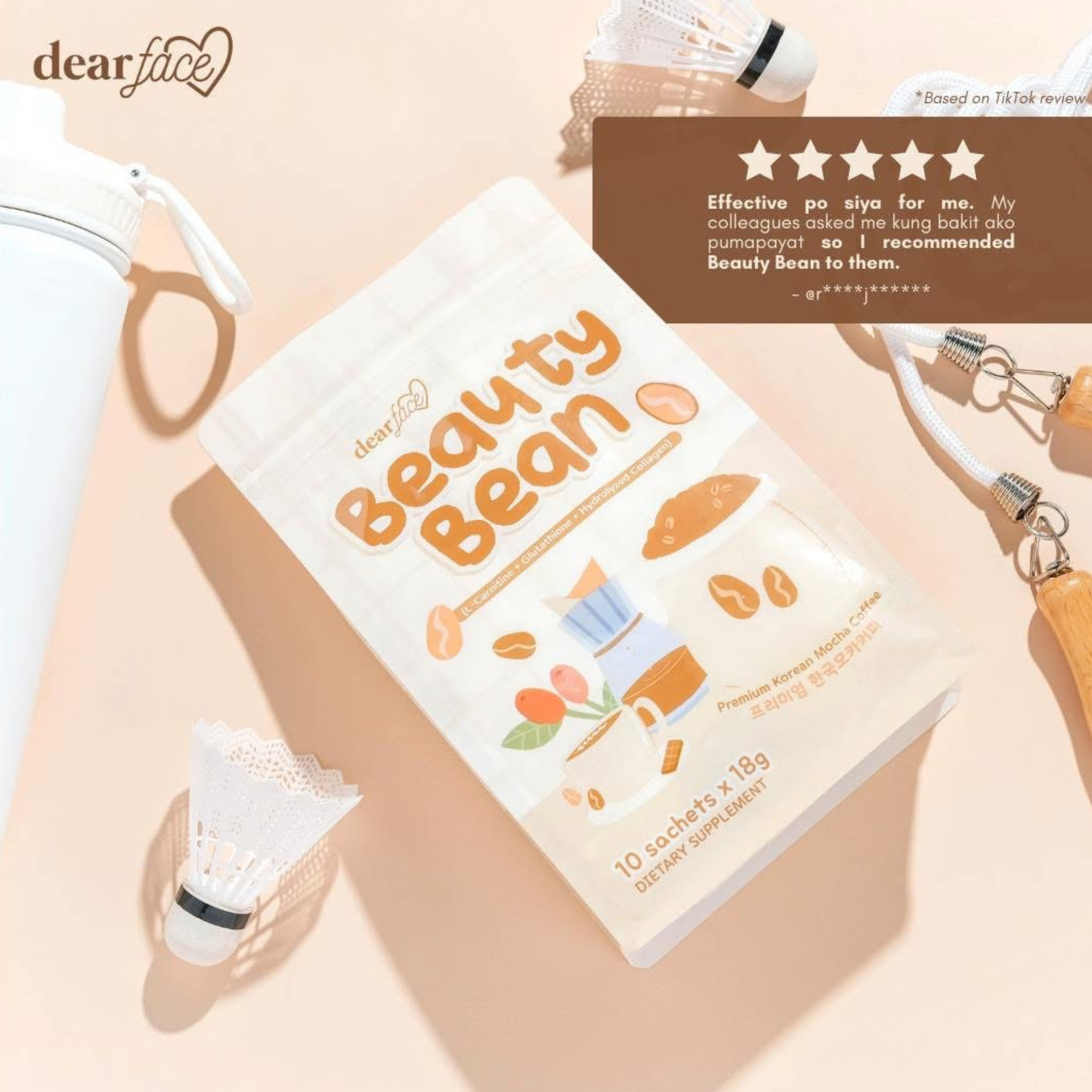 Dear Face Beauty Bean Mocha Coffee