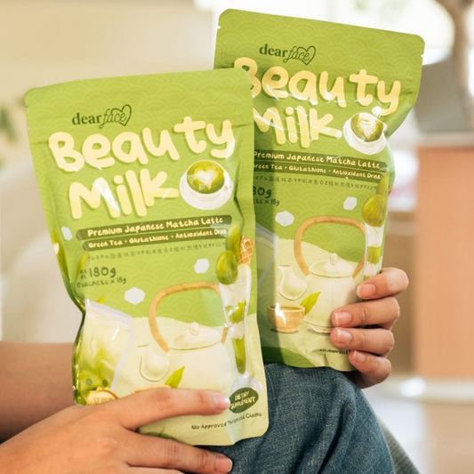 Dear Face Beauty Milk Matcha Latte Drink