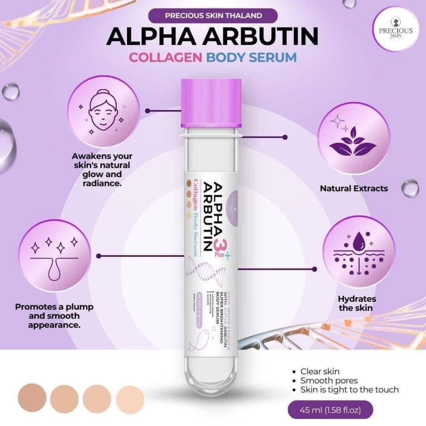 Precious Skin’s Alpha Arbutin 3+ Super Brightening Body Serum