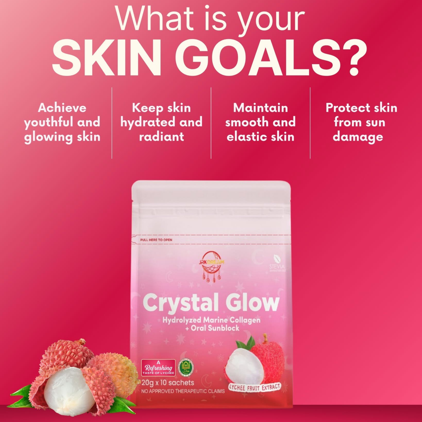 JRK Dream Crystal Glow Lychee Collagen Drink