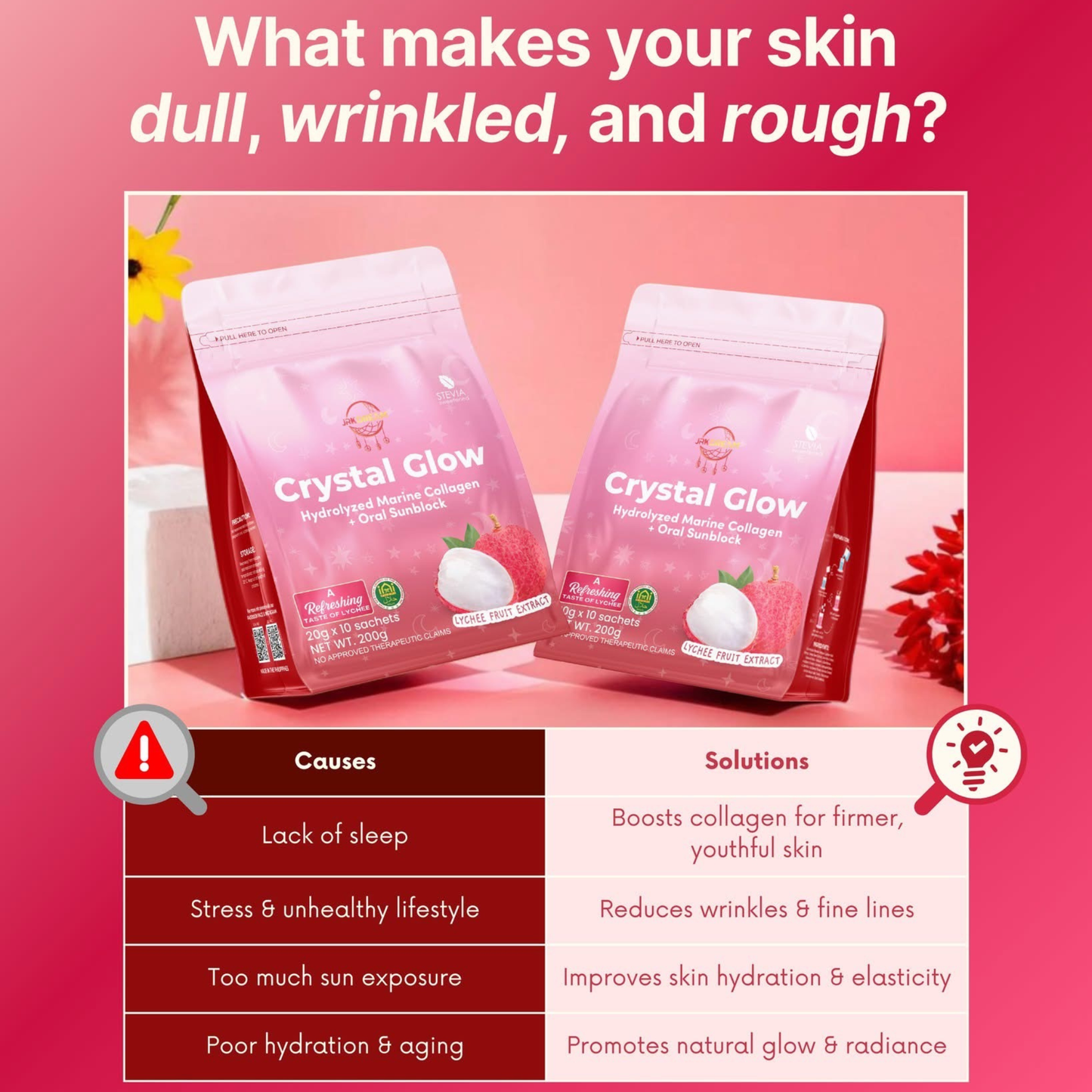 JRK Dream Crystal Glow Lychee Collagen Drink