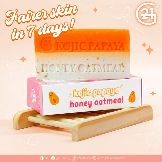 G21 Kojic Papaya Honey Oatmeal Duo Soap