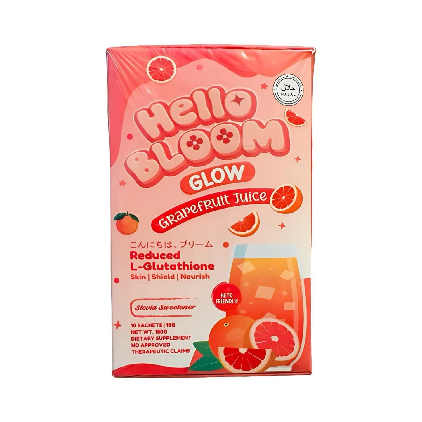 Hello Bloom GLOW Grapefruit Juice (10 Sachets - 18g) 180g