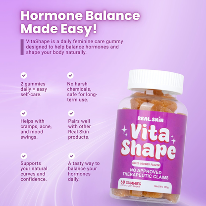 Real Skin Vita Shape 60 & 30 Gummies