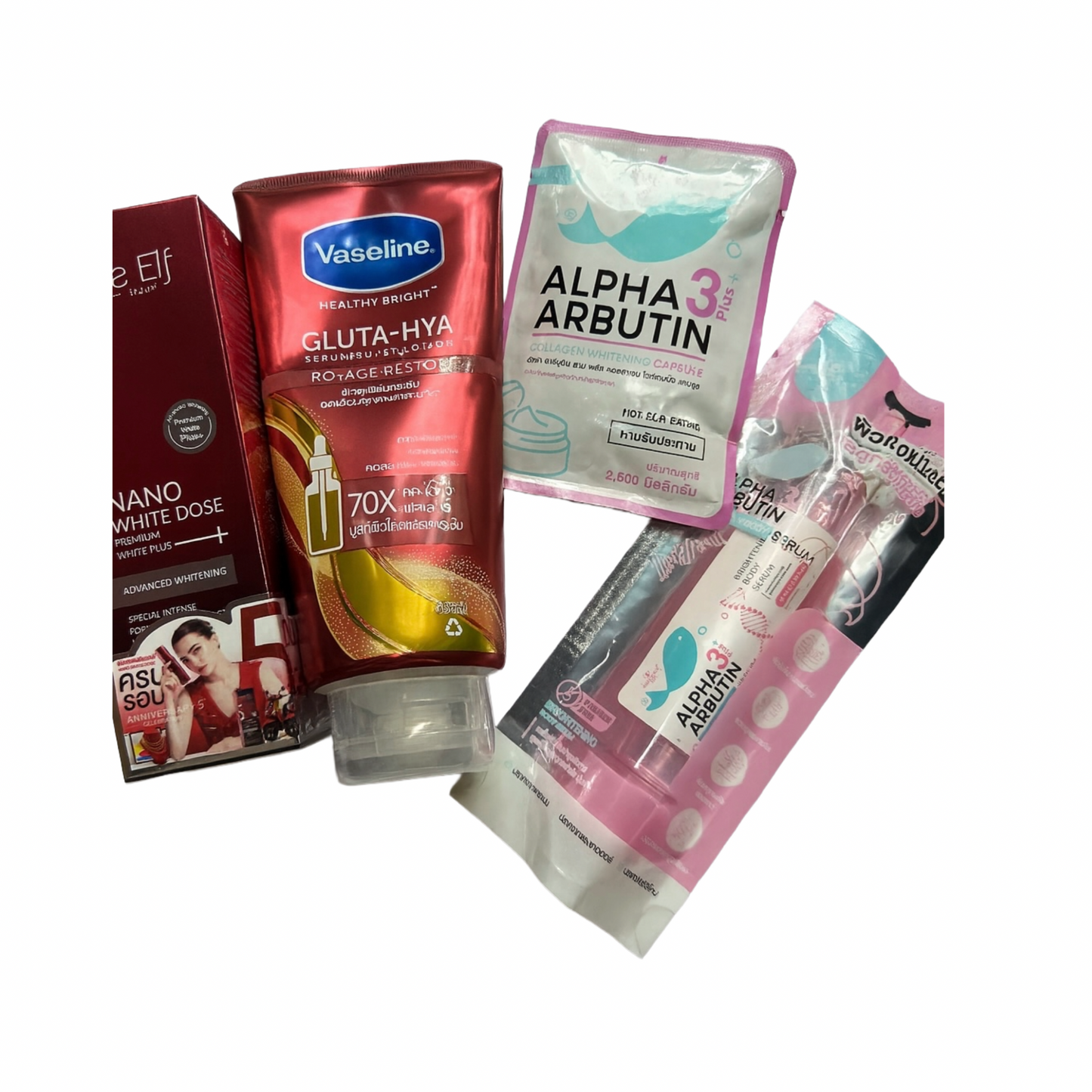 Combo Set (Vaseline, The Elf, Alpha capsule, Alpha Serum)
