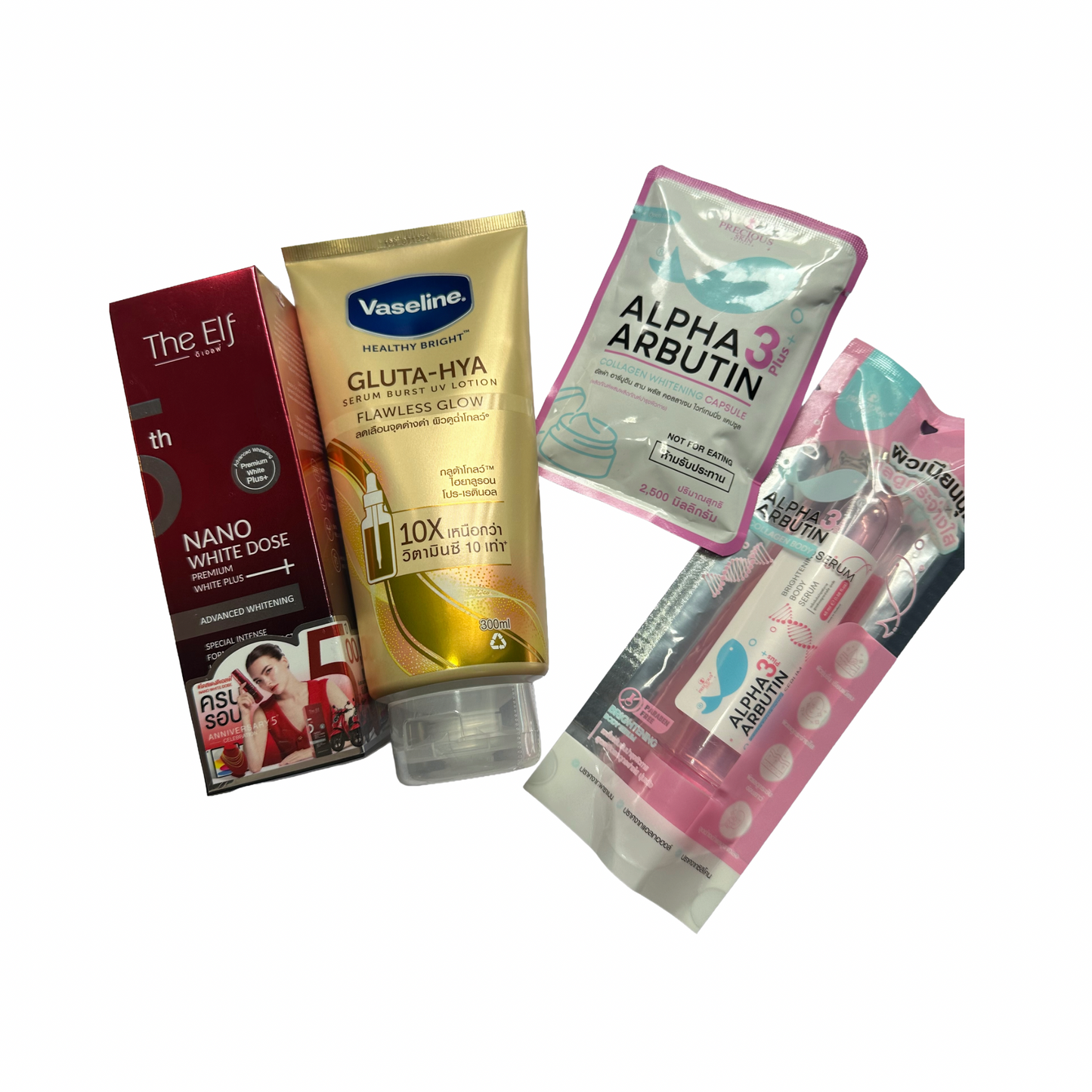 Combo Set (Vaseline, The Elf, Alpha capsule, Alpha Serum)