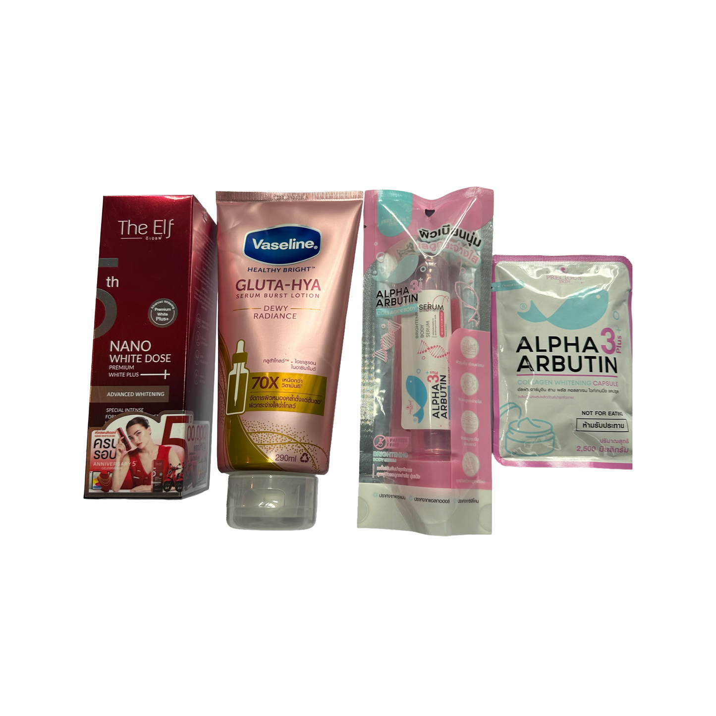 Combo Set (Vaseline, The Elf, Alpha capsule, Alpha Serum)