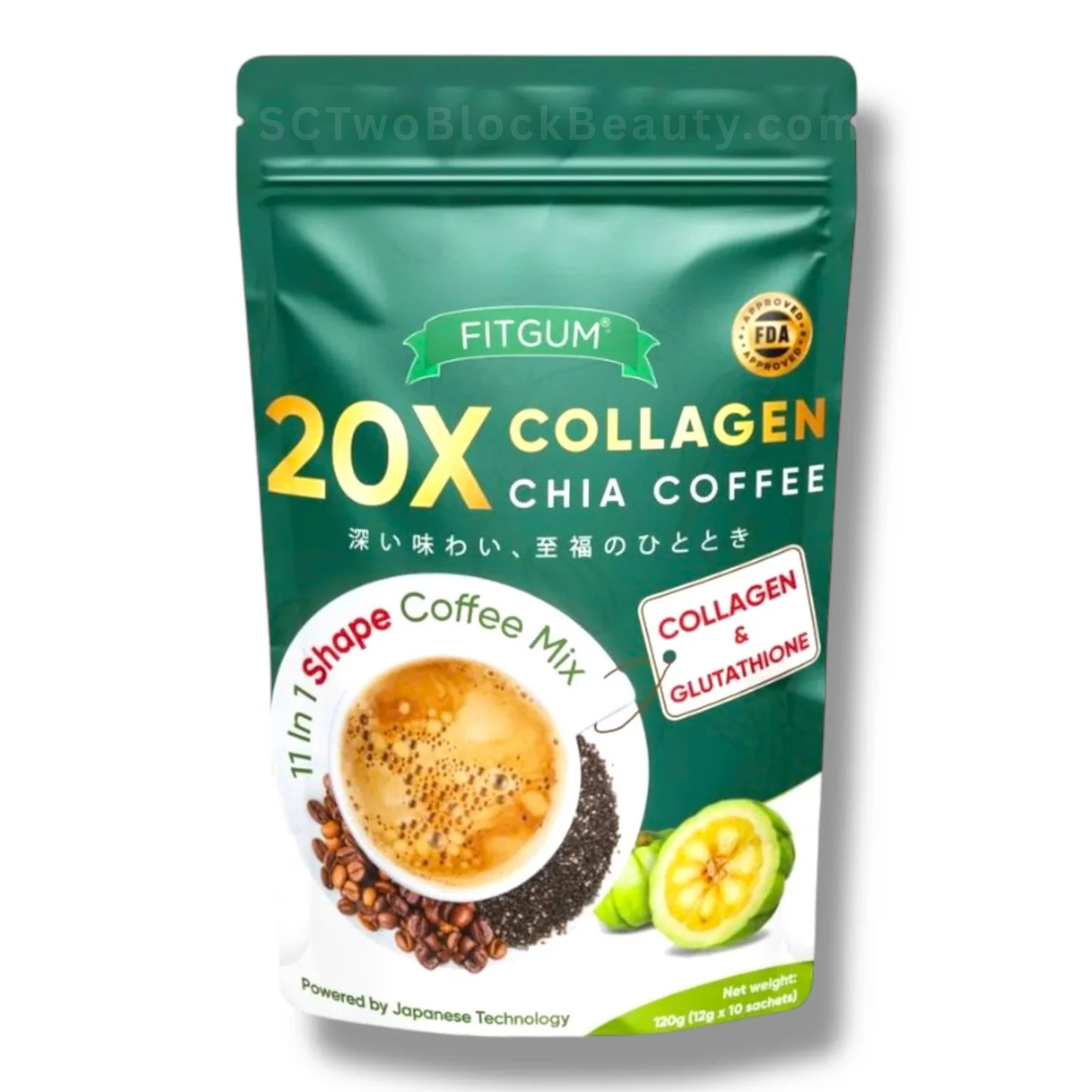 FITGUM 20X Collagen Chia Coffee (10Sachets)