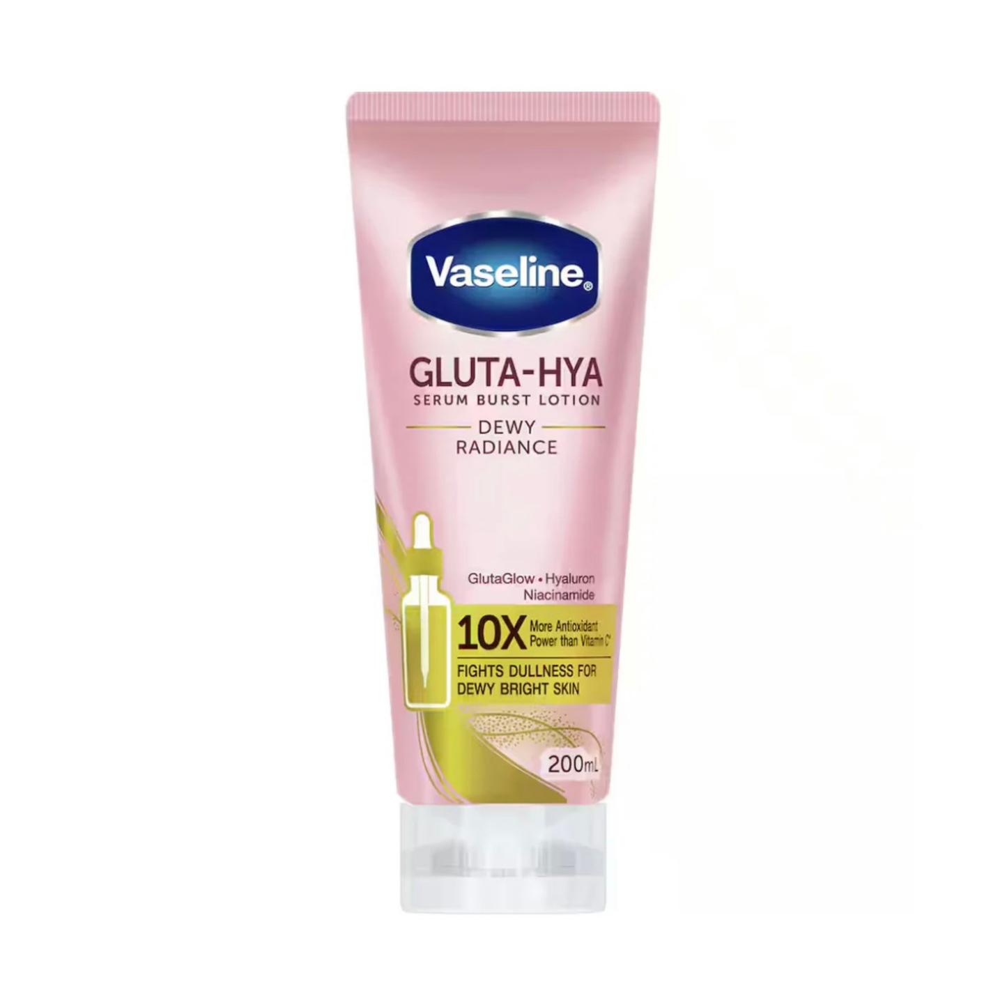 Vaseline Gluta-Hya Dewy Radiance Brightening Lotion for Soft, Dewy 200ml