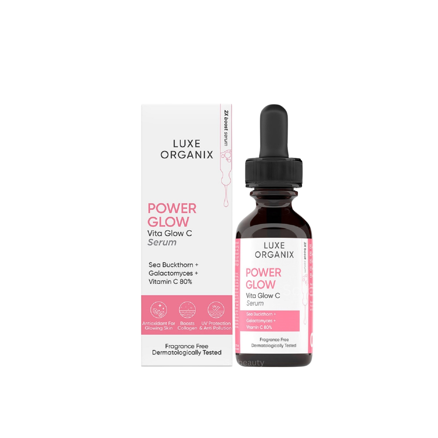 Luxe Organix Power Glow Serum with Vitamin C & Galactomyces (30ml)