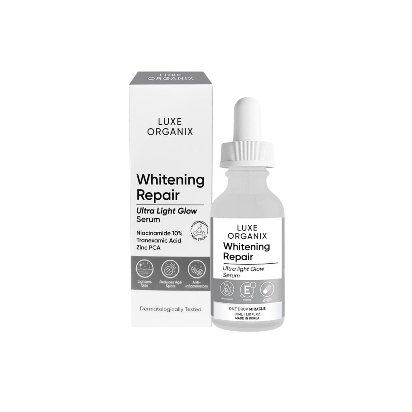 Luxe Organix Whitening Repair Ultra Light Glow Serum 30ml