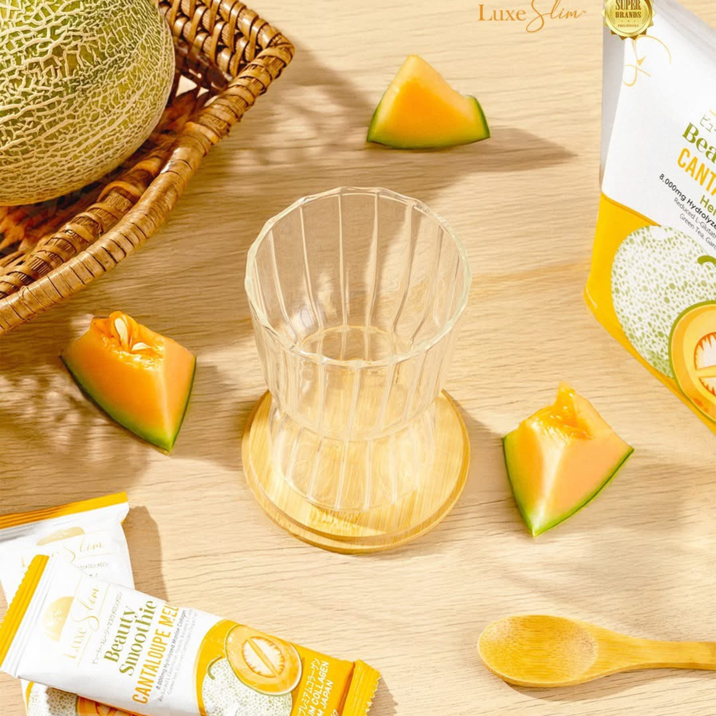 Luxe Slim Cantaloupe Melon Beauty Smoothie (21g x 8 Sachets)