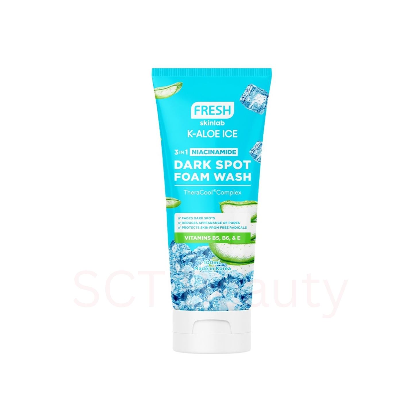 Fresh Skinlab K-Aloe Ice 3in1 Niacinamide Dark Spot Foam Wash 100ml