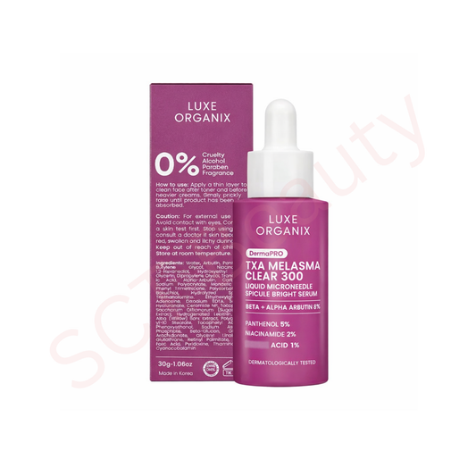 Luxe Organix TXA Melasma Clear 300 Liquid Microneedle Spicule Bright Serum 30ml