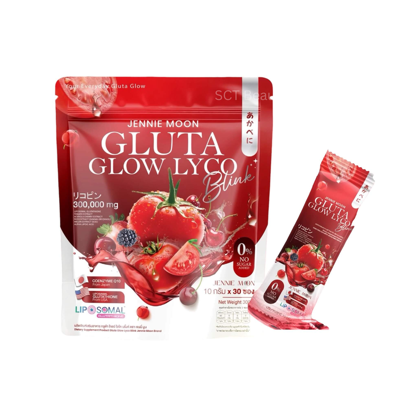 Jennie Moon Gluta Glow Lyco Blink 30 Sachets