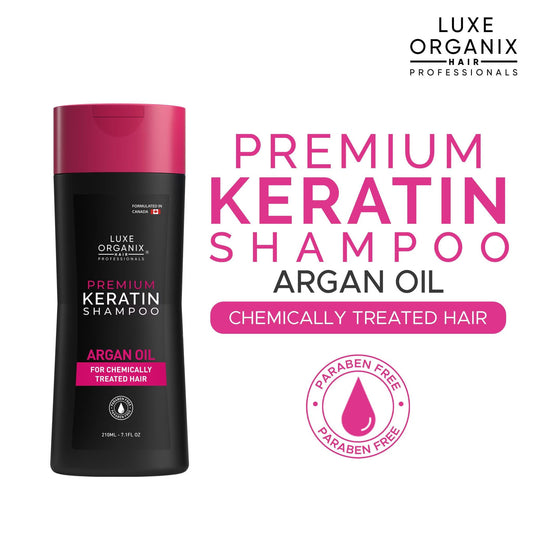 Luxe Organix Premium Keratin Argan Shampoo