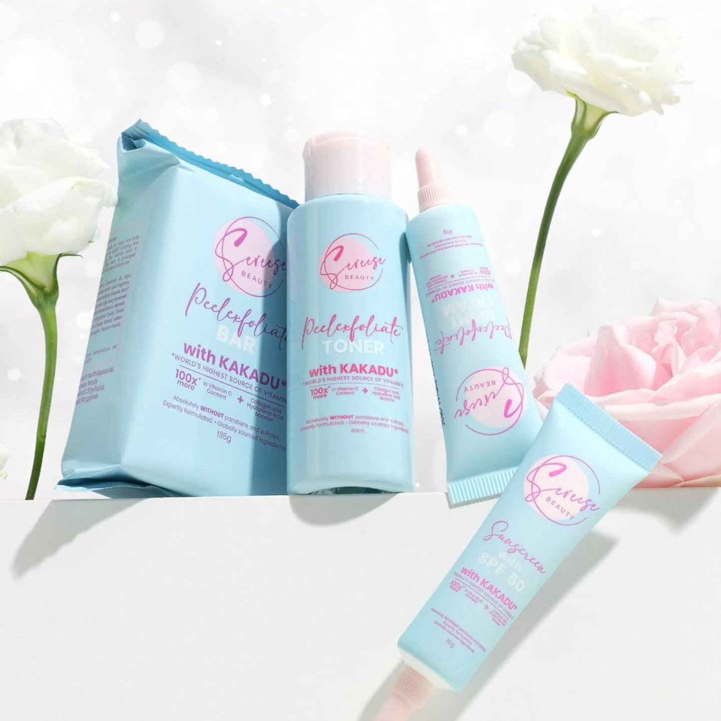 Sereese Beauty Peel Exfoliate Set with Kakadu