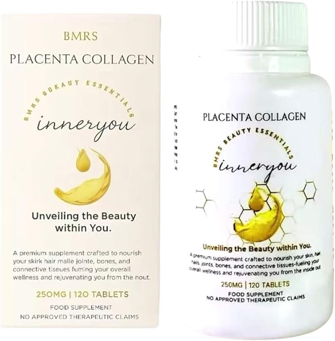 BMRS Beauty Essentials Inner You Placenta Collagen Food Supplement - 250mg, 120 Tablets