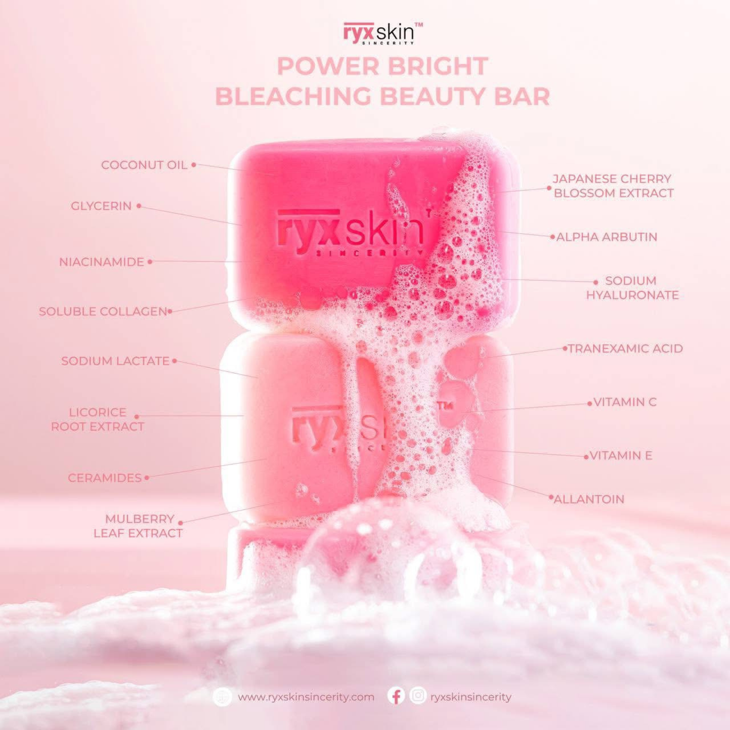 RYX Skin Power Bright Bleaching Beauty Bar