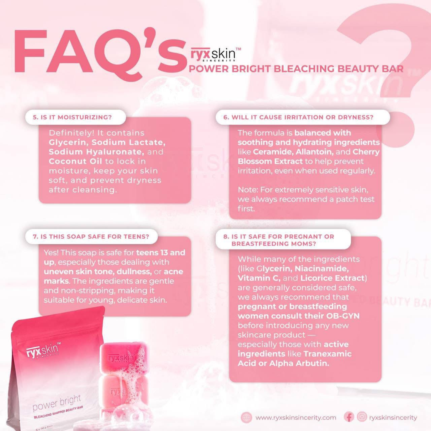 RYX Skin Power Bright Bleaching Beauty Bar