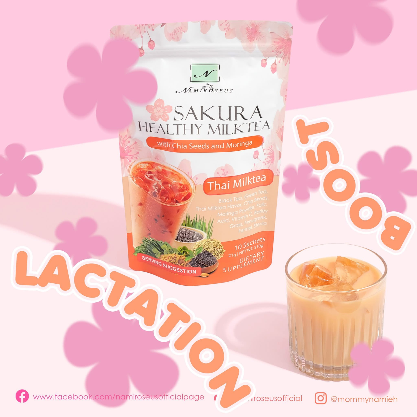 Namiroseus Sakura Healthy Milk Tea