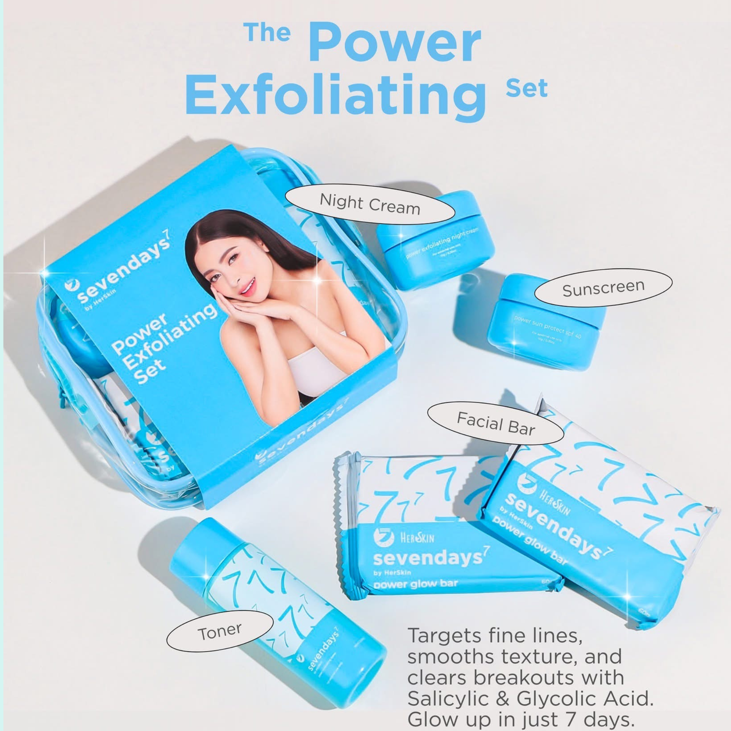 HerSkin SevenDays Power Exfoliating Set