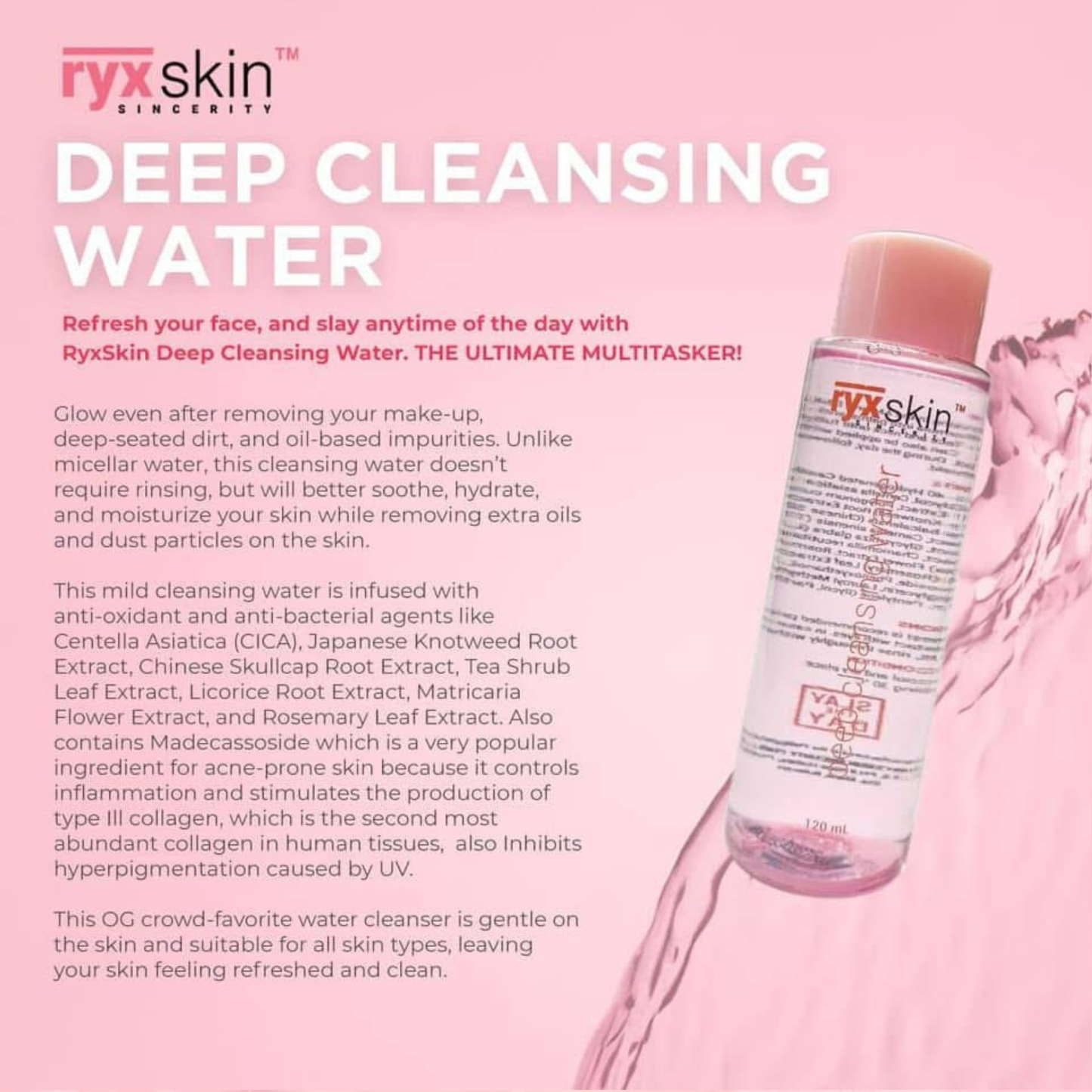 RYX Skin Deep Cleansing Water