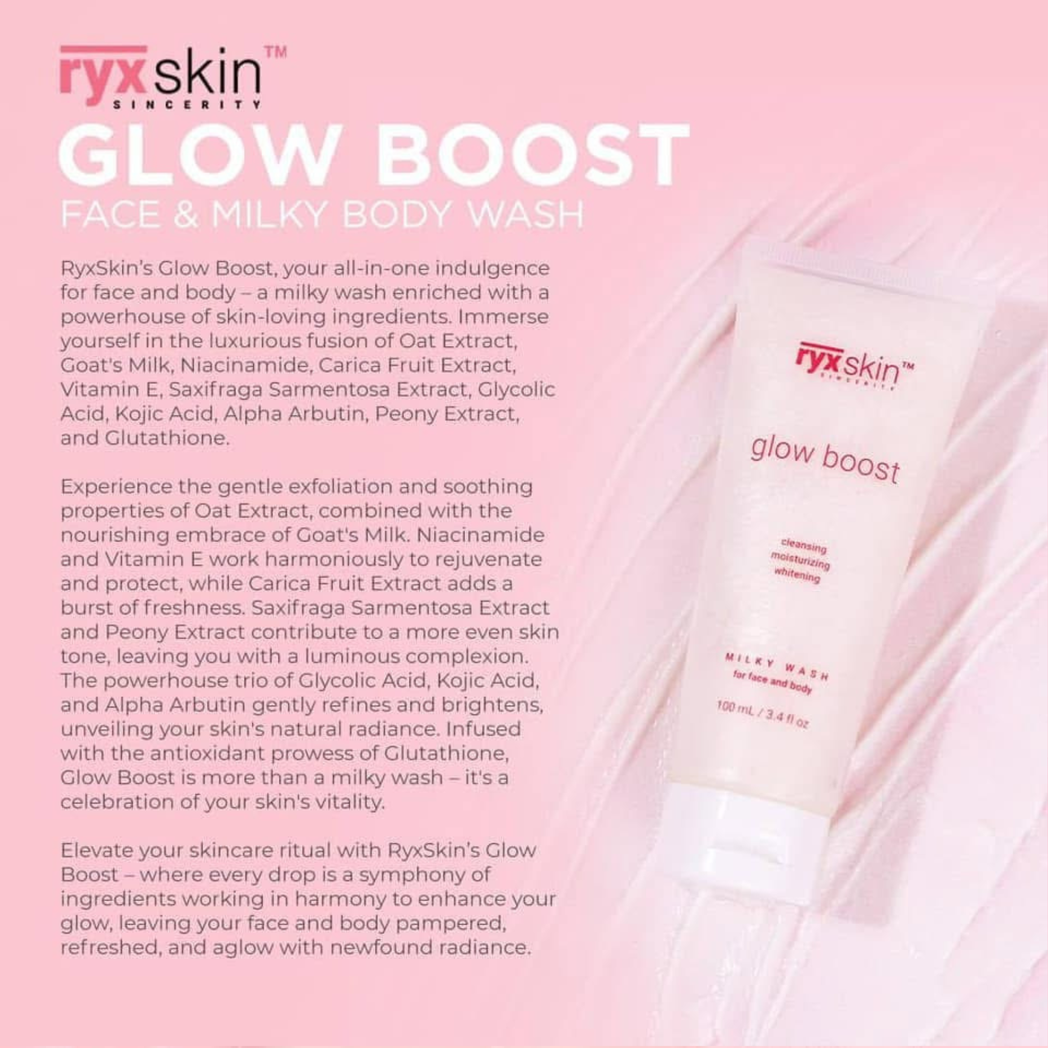 RYX Skin Glow Boost Milky Wash – SCT Beauty