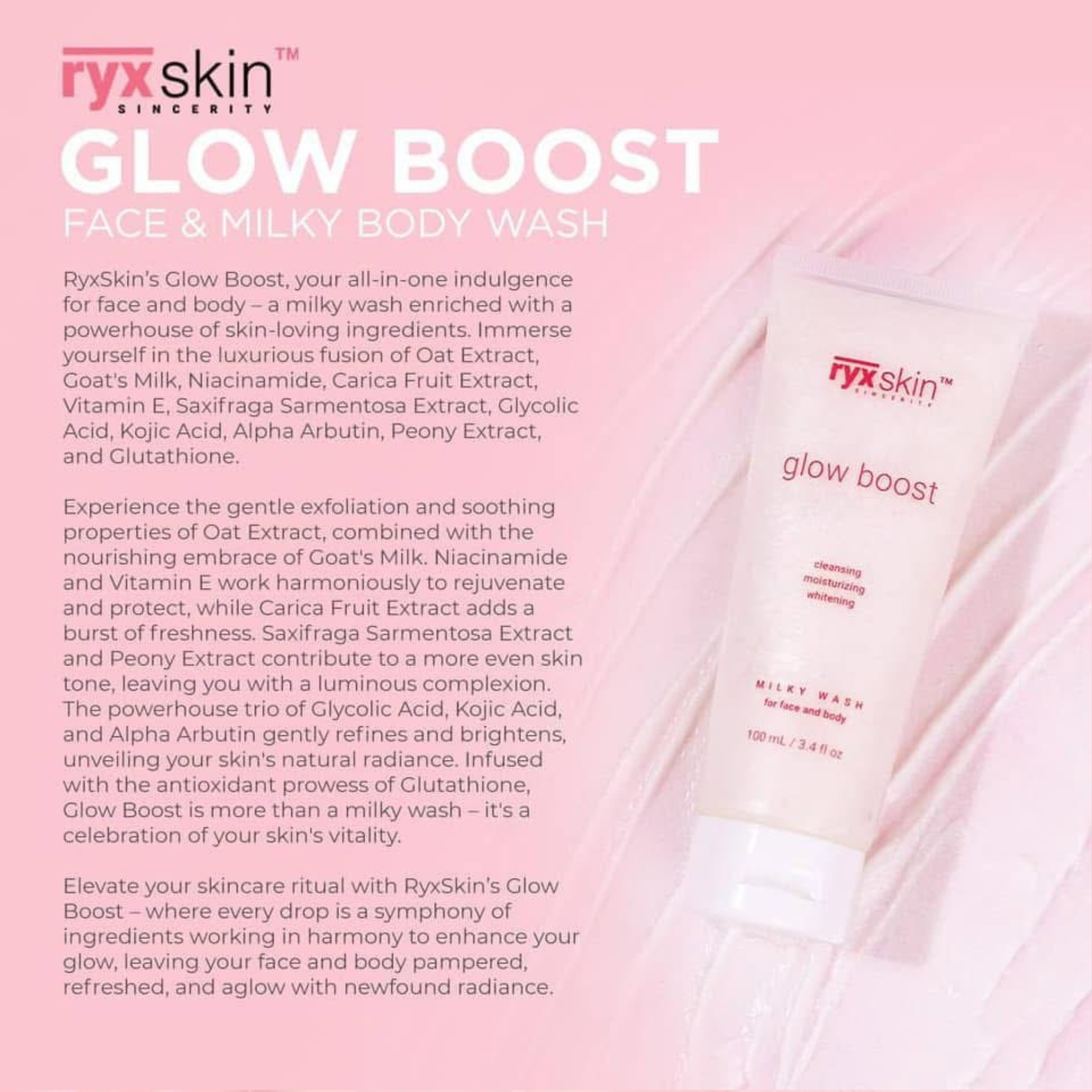 RYX Skin Glow Boost Milky Wash