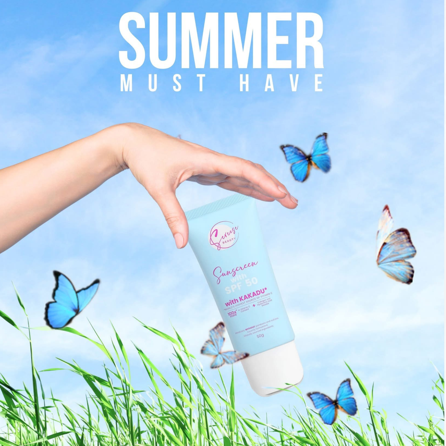 Sereese Beauty Sunscreen SPF 50 with Kakadu