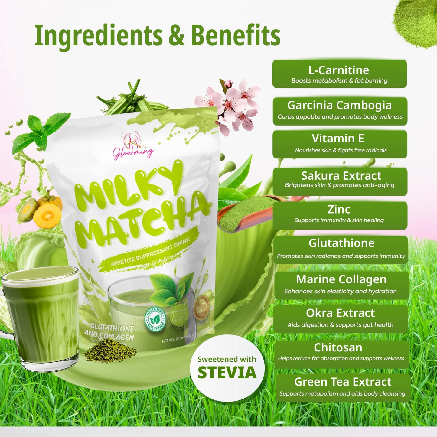 Glowming Detox Milky Matcha