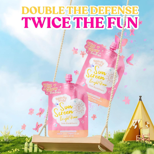 You Glow Babe Beauty White Sunscreen Bright Glow SPF 50